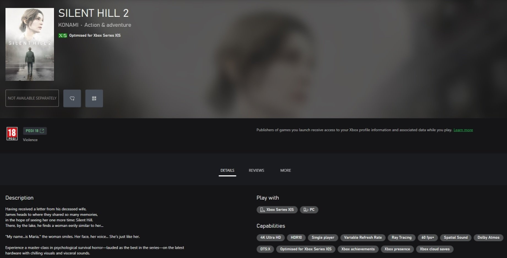 تاریخ انتشار نسخه ایکس باکس Silent Hill 2 Remake لو رفت