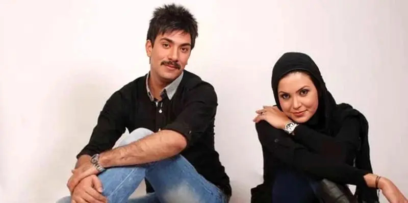 سامیه لک در کنار همسرش 1