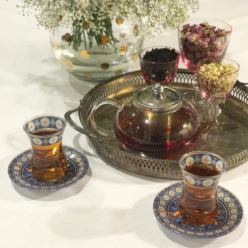تزیین چای سفره شب یلدا