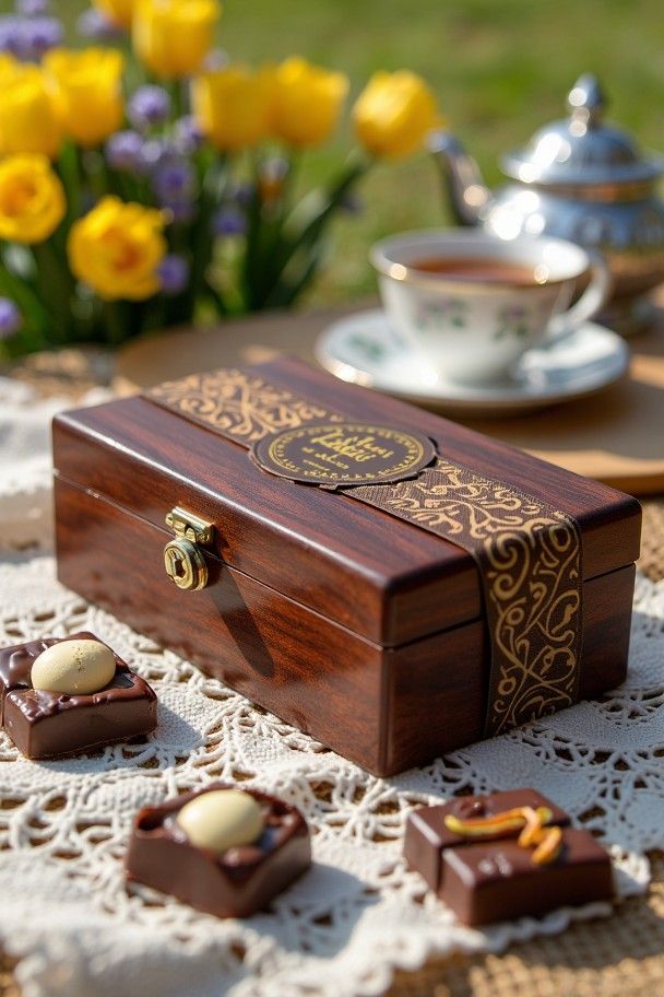 شکلات خوری چوبی