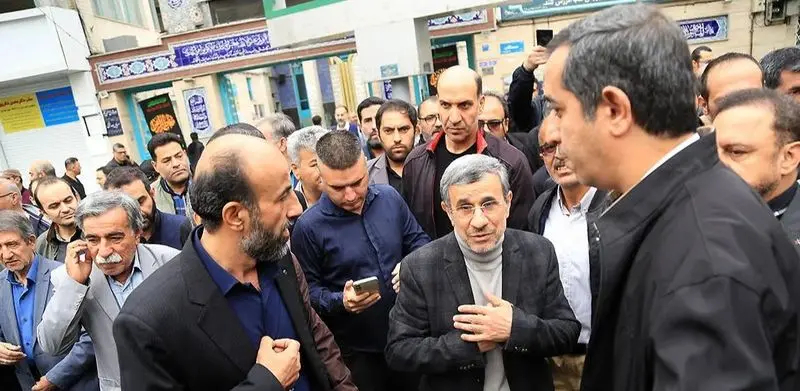 تشیع جنازه خواهر احمدی نژاد 