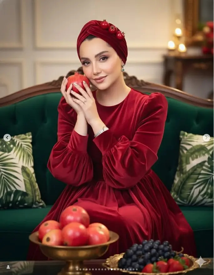 استایل یلدایی بازیگران