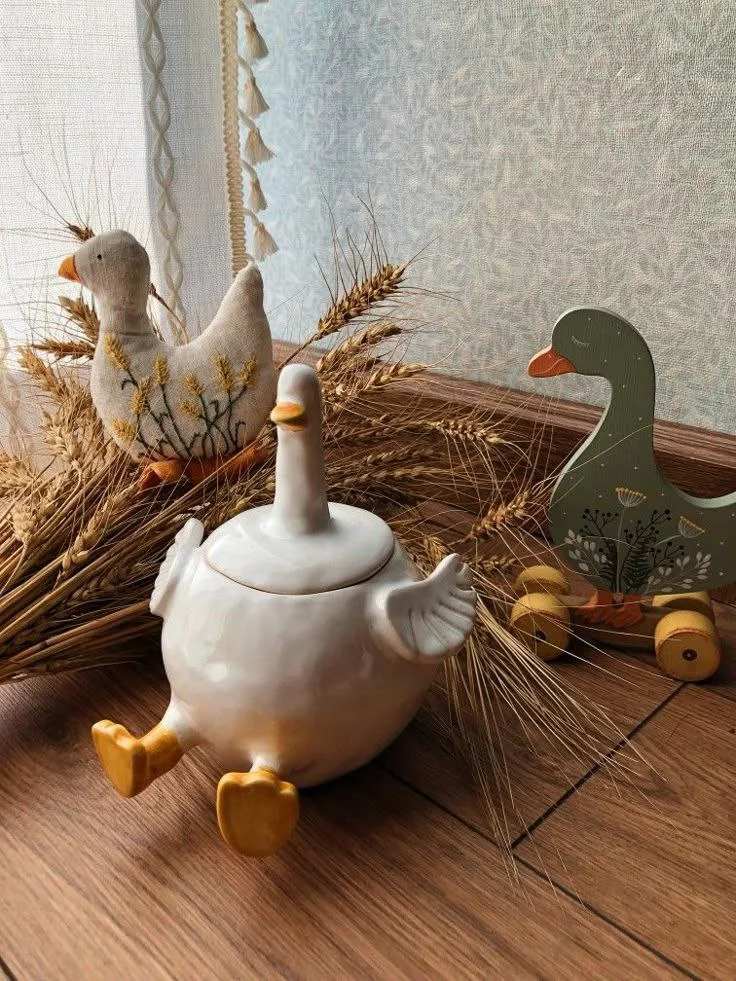 ظروف دکوری سفالی رنگی و طرح دار