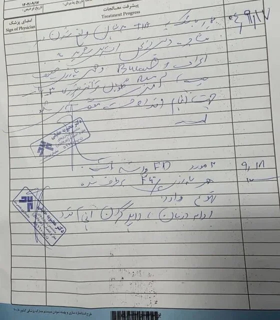 طالبی دارستانی سکته نکرده است