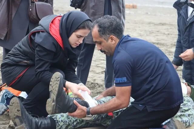 مسابقات مهارتی طب رزم نداجا در رشت برگزار شد 