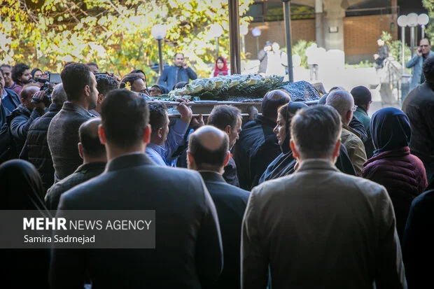 بدرقه آرام کامران فانی به آرامگاه ابدیش