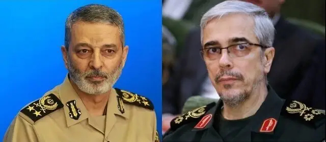 سرلشکر پاسدار محمد باقری و امیر سرلشکر سید عبدالرحیم موسوی سرلشکر پاسدار محمد باقری و امیر سرلشکر سید عبدالرحیم موسوی