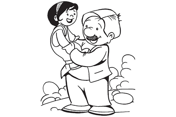 نقاشی روز پدر برای کودکان