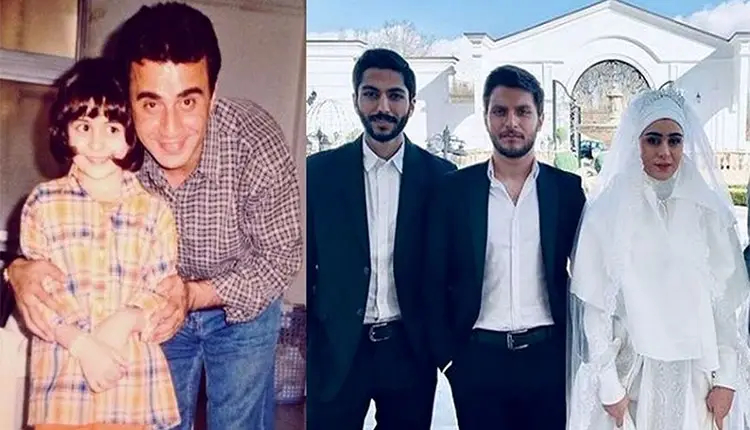 فاطیما بهارمست در کنار عمو پورنگ