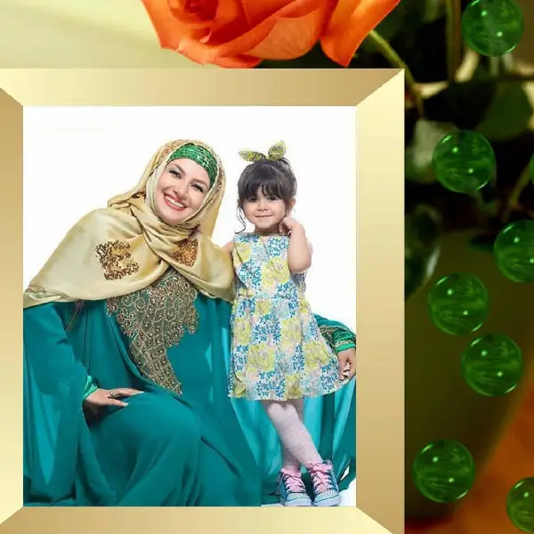 ملیکا زارعی و دخترش