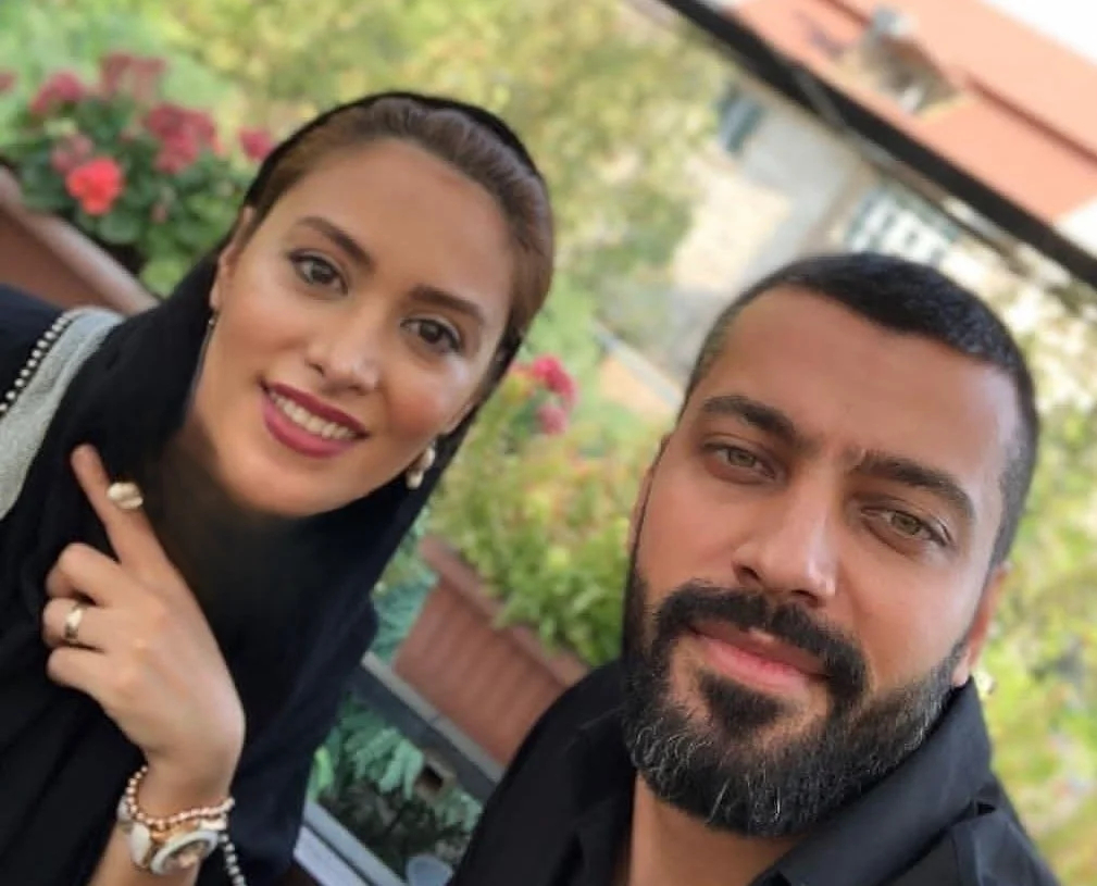 سعید شریف و همسرش 