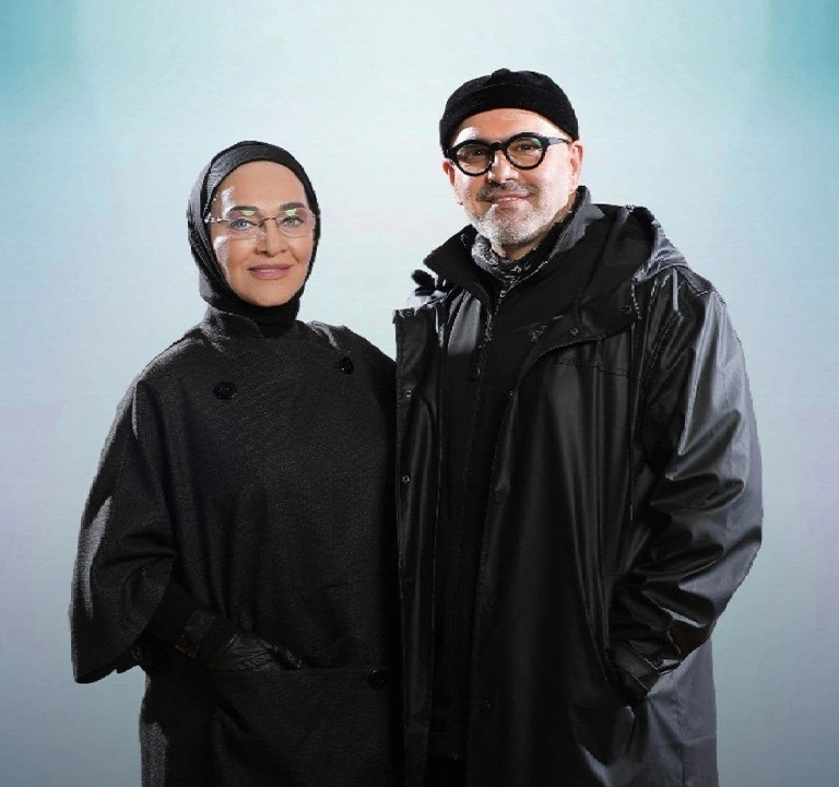 رویا نونهالی و همسرش