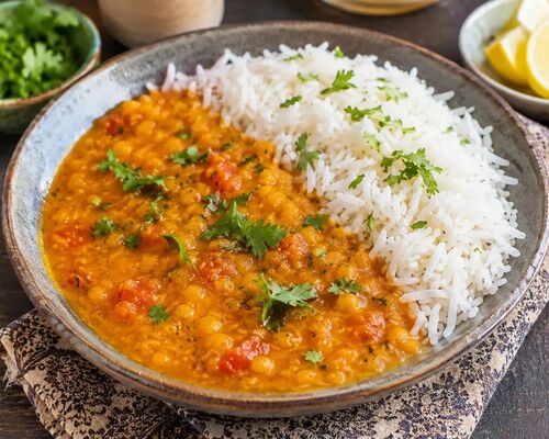 طرز تهیه دال عدس هندی با برنج