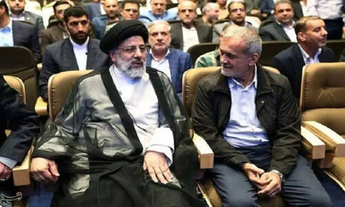 توهین جنجالی به شهید رییسی در حضور پزشکیان؛ فرد فحاش دستگیر شد