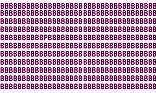 تست بینایی چشمان عقابی؛ آیا می‌توانید حرف پنهان «P» را میان «B» ها در 7 ثانیه پیدا کنید؟