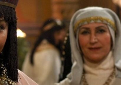 چهرۀ «کاریماما، دایۀ زلیخا» در مراسم تقدیر از سریال «یوسف پیامبر»؛ سال 87