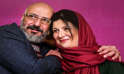عکس همسر نقی معمولی در کنار امیر جعفری/لاغری که در چند ماه به نتیجه رسید
