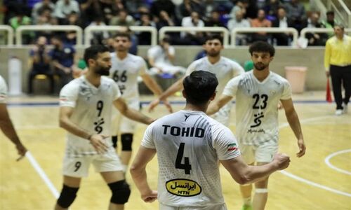 بازگشت هیجان‌انگیز شاگردان گنجی‌فر؛ پیروزی ارزشمند مقاومت شهرداری تبریز در پایان دور رفت لیگ والیبال دسته یک