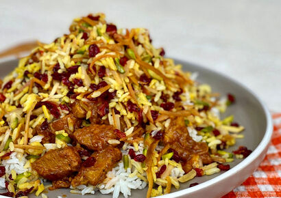 طرز تهیه قیمه‌نثار قزوین به شکل رستورانی و اصیل