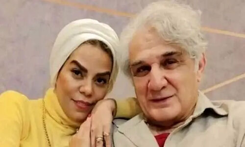 تصویر جدید و جنجالی مهدی هاشمی در ۷۰ سالگی کنار همسر جوان و فرزند تازه‌اش!