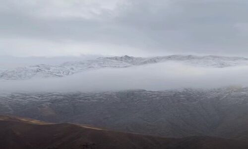 بارش اولین برف پاییزی در روستاهای شهرستان طالقان