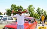 خلاقیت بی‌نظیر راننده ایرانی با ظرف پنیر به جای چراغ پیکان که همه را شوکه کرد!