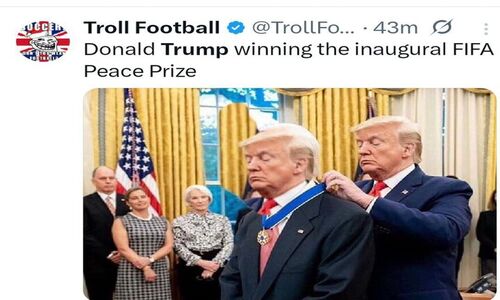واکنش انفجاری کاربران انگلیسی به اهدای جایزه صلح ساختگی فیفا به ترامپ!