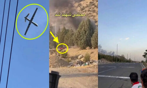 ویدئویی از حمله اسرائیل به یک خودرو هلال احمر کشورمان در تهران در ایام جنگ ۱۲ روزه