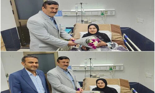 دیدار گرم فرماندار دیلم با مادر شهید در روز مادر؛ قدردانی از ایثار بی‌نظیر خانواده شهدا