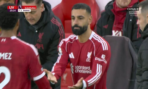 محمد صلاح در میان هیاهوی هواداران، ناگهان جانشین گومز شد!