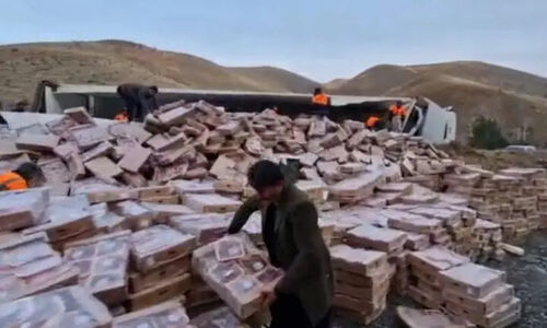 واژگونی هولناک تریلر یخچال‌دار در مسیر سنندج – کامیاران؛ بار جگر مرغ از ترکیه تا عراق به خطر افتاد!