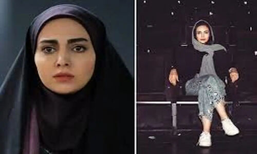 حضور تاثیرگذار مهشید جوادی بازیگر سریال آنام با چادر در حرم امام رضا (ع)