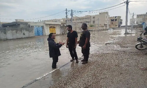 وضعیت حیرت‌انگیز شهر جاسک پس از باران سنگین بامدادی امروز