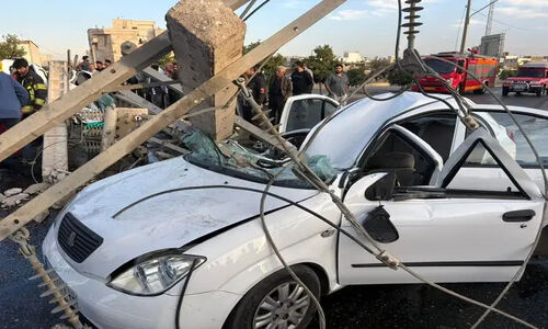 تصادف وحشتناک در آزادراه رشت_قزوین؛ راننده جان باخت!