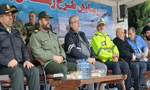 رزمایش زمستانی پلیس راه مازندران با تجهیزات ویژه برای کاهش ۲۰ درصدی تلفات جاده‌ای