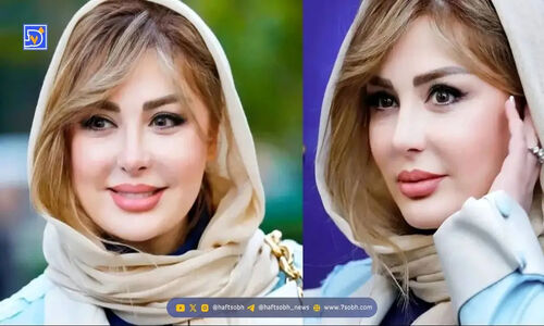 نیوشا ضیغمی و دخترش در شب یلدا؛ لحظه‌ای بامزه و شبیه عروسک که قلب‌ها را برد!
