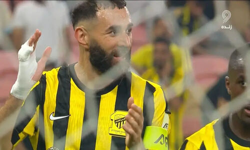 کریم بنزما چگونه گل اول الاتحاد مقابل نسف قارشی را به ثمر رساند؟