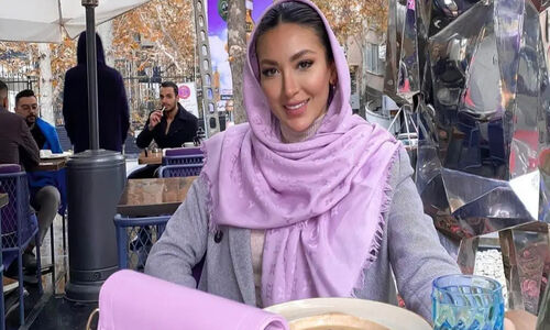 تحول شگفت‌انگیز مینا مختاری همسر بهرام رادان با استایل مادران ایرانی و مانتو پلنگی جذاب!