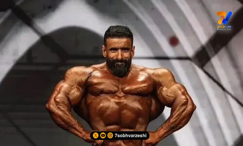 حرکت احساسی هادی چوپان هنگام احترام به پرچم ایران در تمرین!