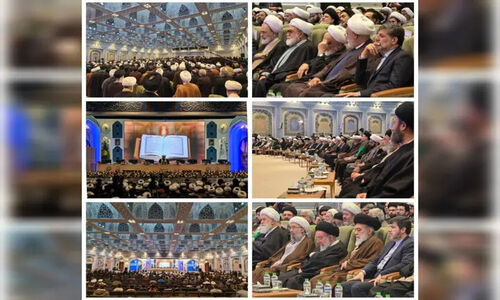 آغاز باشکوه کنگره پنجاهمین سال رحلت آیت‌الله میلانی با پیام رهبر انقلاب در مشهد