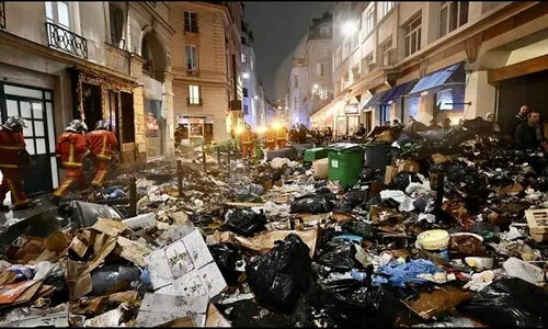 اعتصاب در شمال فرانسه؛ زباله‌ها خیابان‌های لیل را تسخیر کردند!
