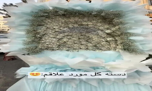 تاج گلی چند هزار دلاری در خیابان؛ نمایش ثروت یا عشق؟!