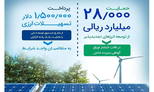 بانک رفاه ۲۸ هزار میلیارد ریال به توسعه انرژی‌های پاک اختصاص داد؛ تحولی بزرگ در مسیر سبز ایران