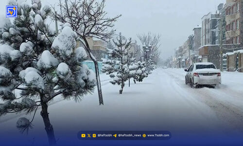 بارش شدید برف در مشهد