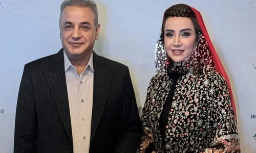 نگاهی به چیدمان پر زرق و برق شب یلدای شبنم قلی‌خانی بازیگر سریال آنام در دبی با حضور رشید کاکاوند+ تصاویر
