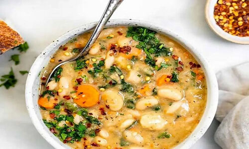 سوپ سبزیجات لوبیاسفید، پیش‌غذای خوشمزه و سالم