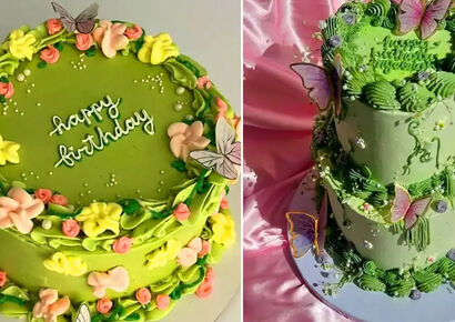 طرز تهیه کیک تولد سبزمغزپسته‌ای؛ رنگی که جشن شما را به یادماندنی می‌کند!