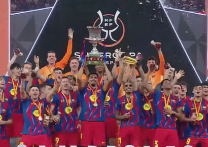 بارسا 3-2 رئال: قهرمانی بارسا در سوپرجام اسپانیا