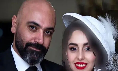 عکس / استایل جنجالی و سِت مهدی کوشکی و با زن چهارمش / از کلاه تا کت شلوار و کراوات تا استایل رنگارنگ