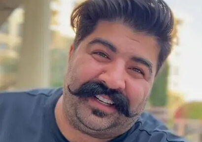 خلاقیت خنده دار اوستا قناد دامغانی برای تزئین کیک تولد بهنام بانی با الهام از سِبیل او/ هنر نزد ایرانیان است و بس
